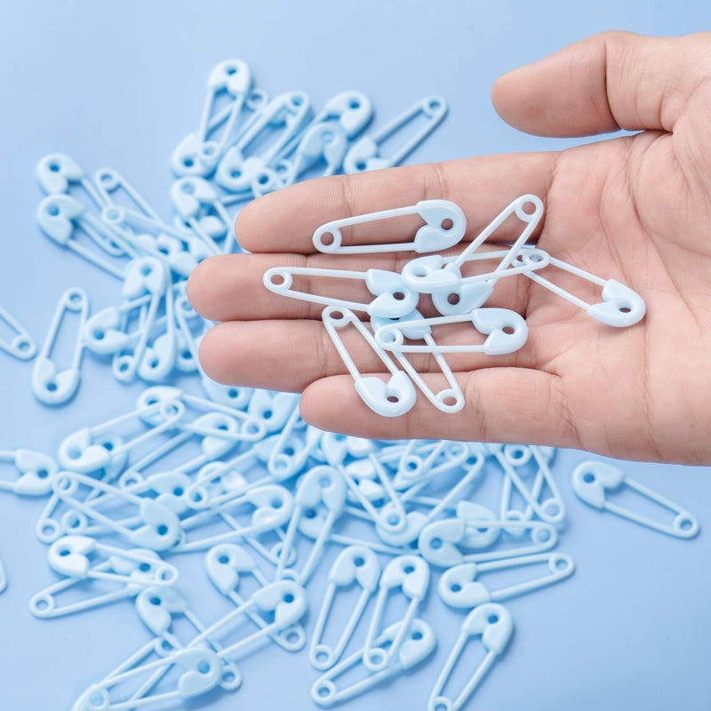 JUXINGDAZYF 144 Pieces of Plastic Safety Pin Girl Baby Shower Preferred Charm (Blue) - Image 4